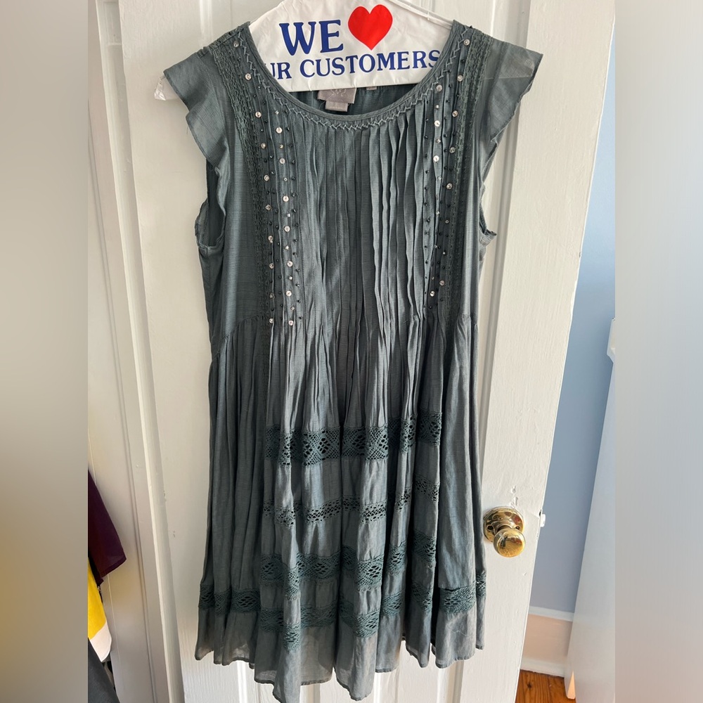 Anthropologie Blue Dress